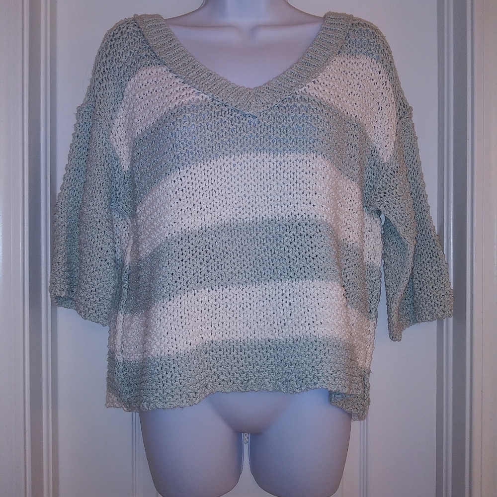 Free People Knitted Striped Sweater